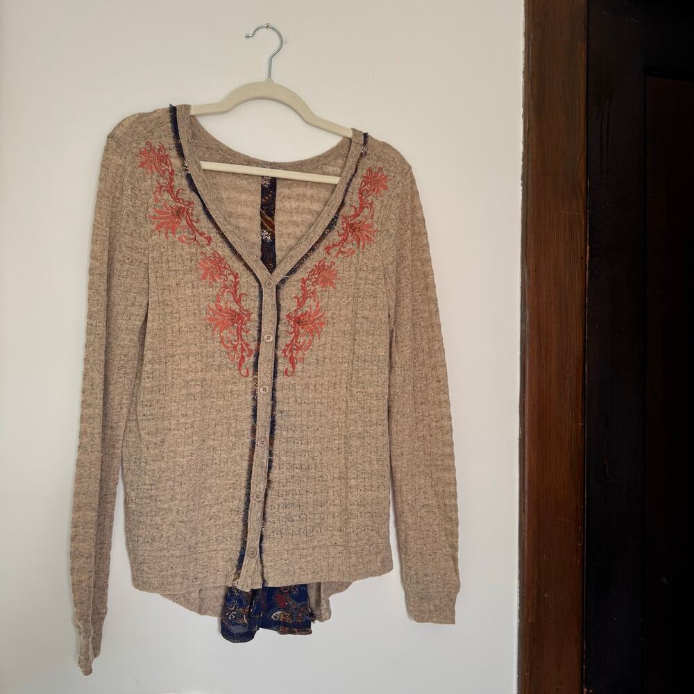 Miss Me y2k Boho Long Sleeve Top